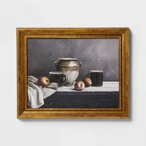 - 12" x 10" Moody Still Life Framed Wall Art Canvas - Threshold Studio McG…